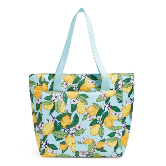 SALE! Vera Bradley Lemon Grove Large Insulated Cooler Bag Tote New NWT - Picture 12 of 14